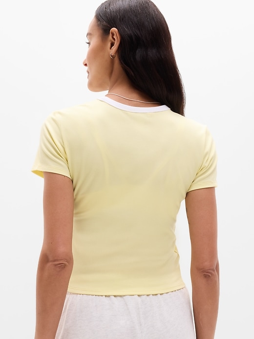 Image number 3 showing, Signature Rib Crop Tee