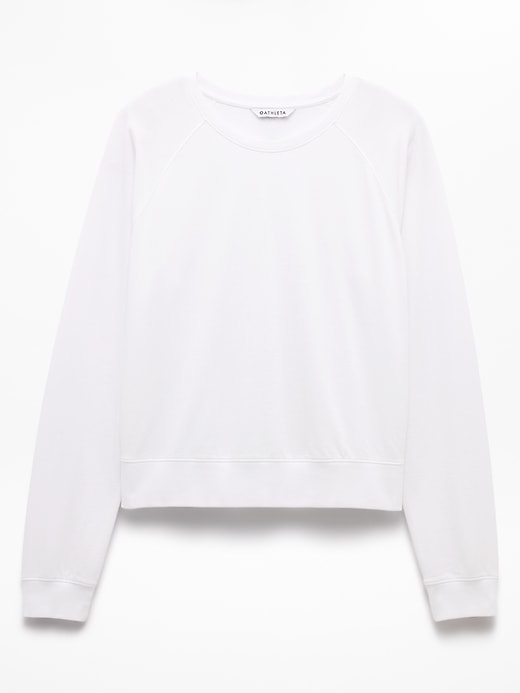 Image number 7 showing, Airy Cotton Terry Crew Sweatshirt