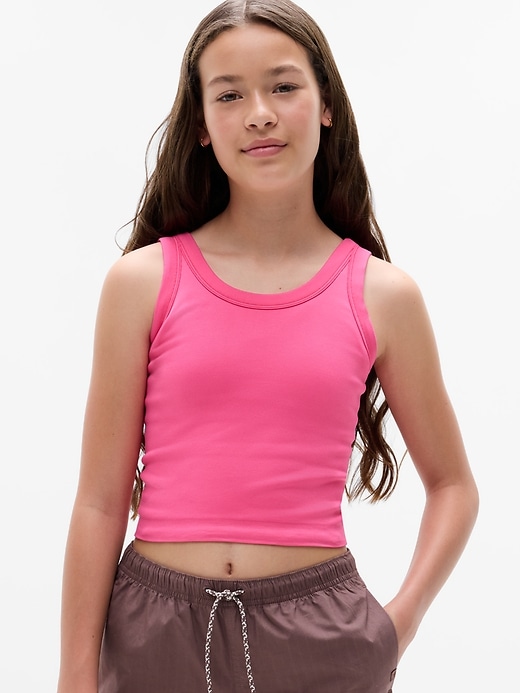 Image number 1 showing, Athleta Girl Rise Above Rib Scoop Tank