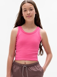 Image number 1 showing, Athleta Girl Rise Above Rib Scoop Tank