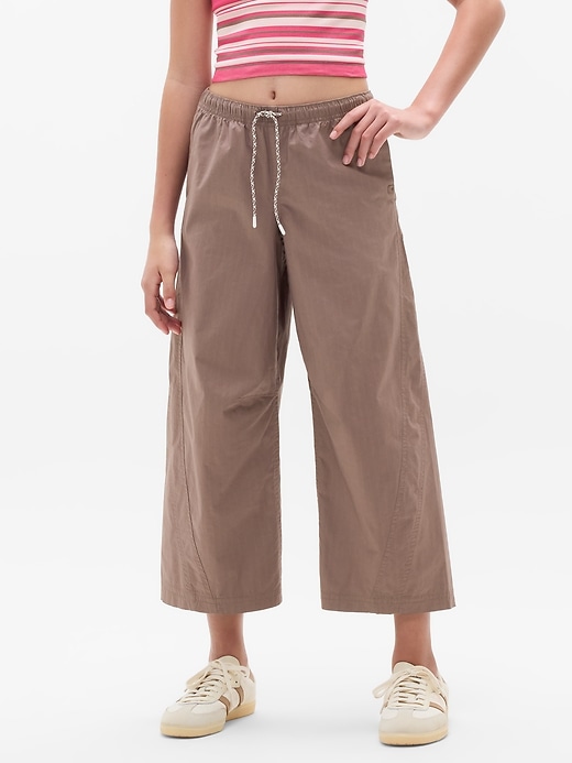 Image number 1 showing, Athleta Girl Woven Barrel Pant