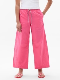 Image number 1 showing, Athleta Girl Woven Barrel Pant