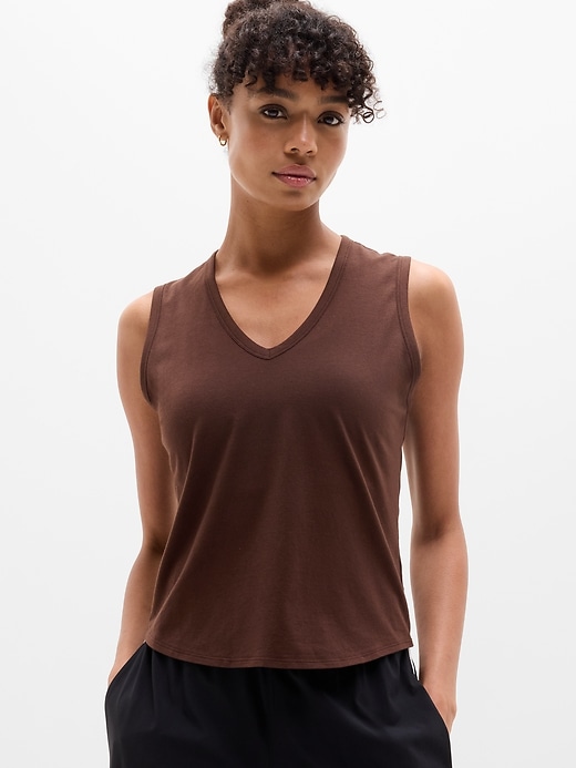 Image number 1 showing, Foundation V-Neck Tank