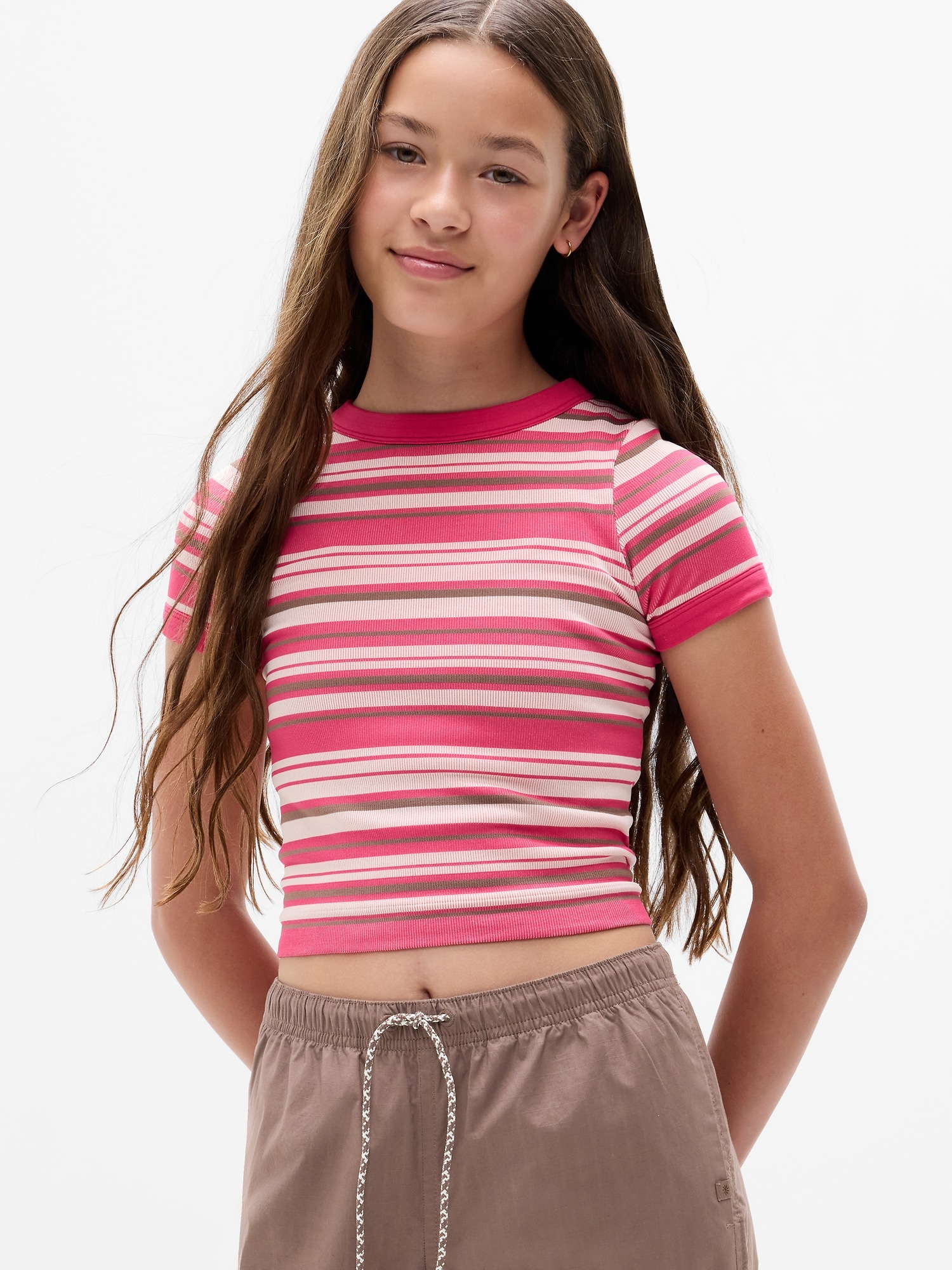 Athleta Girl Rise Above High Neck Tee