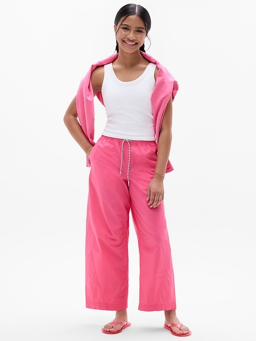 Image number 2 showing, Athleta Girl Woven Barrel Pant