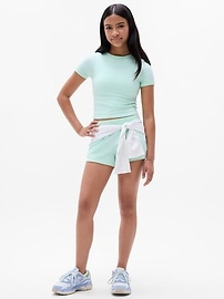 Image number 2 showing, Athleta Girl Rise Above High Neck Tee