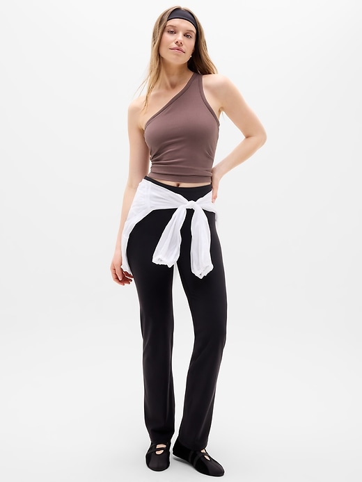 Image number 2 showing, Signature Rib Asym One Shoulder Support Top