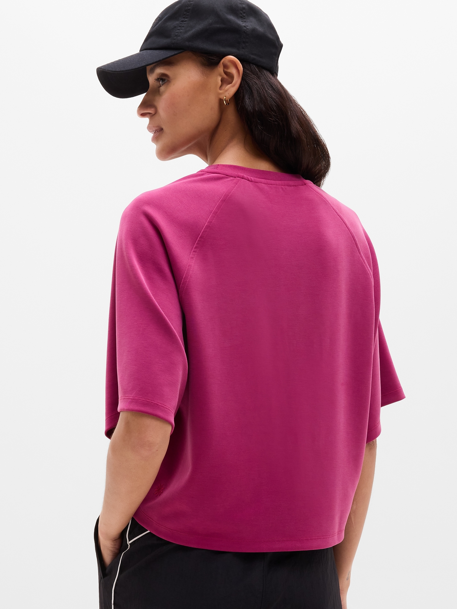Athleta Seasoft Tee - Purple (Wildberry)