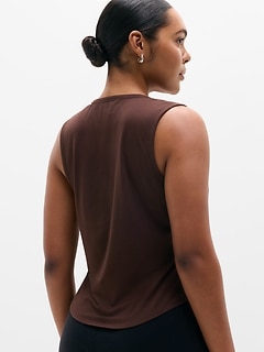 Athleta Foundation V-Neck Tank - Brown (Woodland)