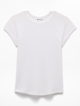 Athleta Perfect Rib Tee - White (Bright White)