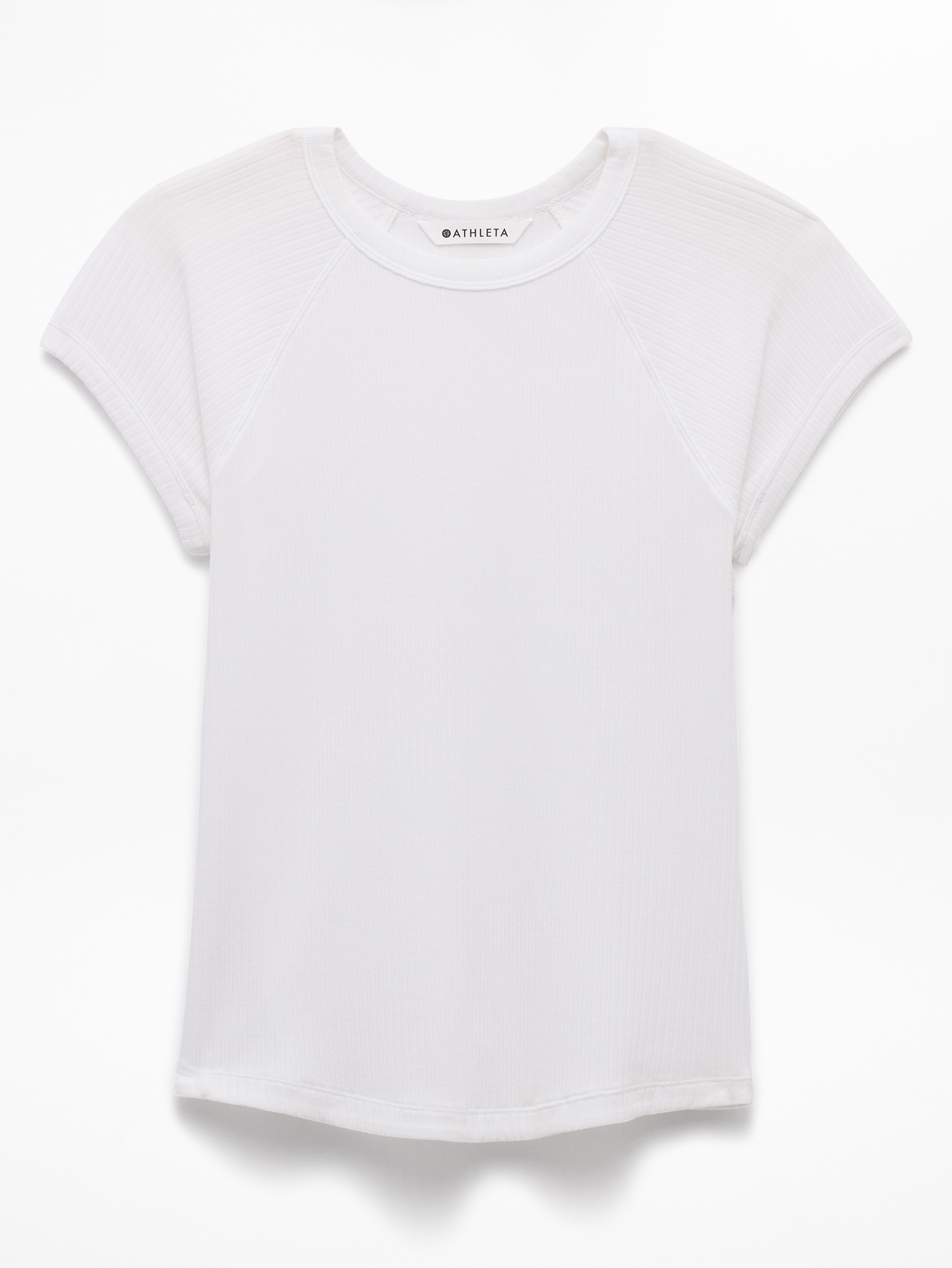 Athleta Perfect Rib Tee - White (Bright White)