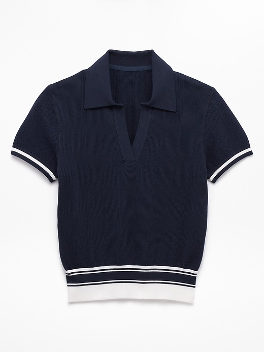 Image number 7 showing, Seamless Polo Tee Sweater