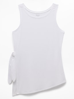 Athleta Move With Ease Asym Tie Tank - White (Bright White)