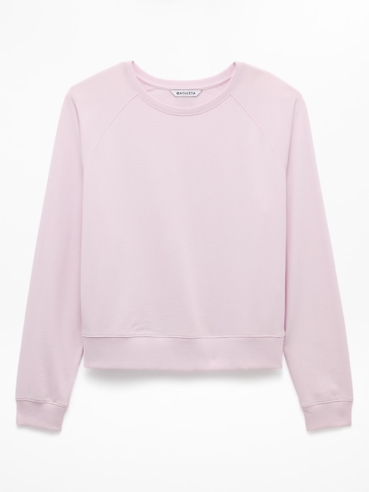 Image number 7 showing, Airy Cotton Terry Crew Sweatshirt
