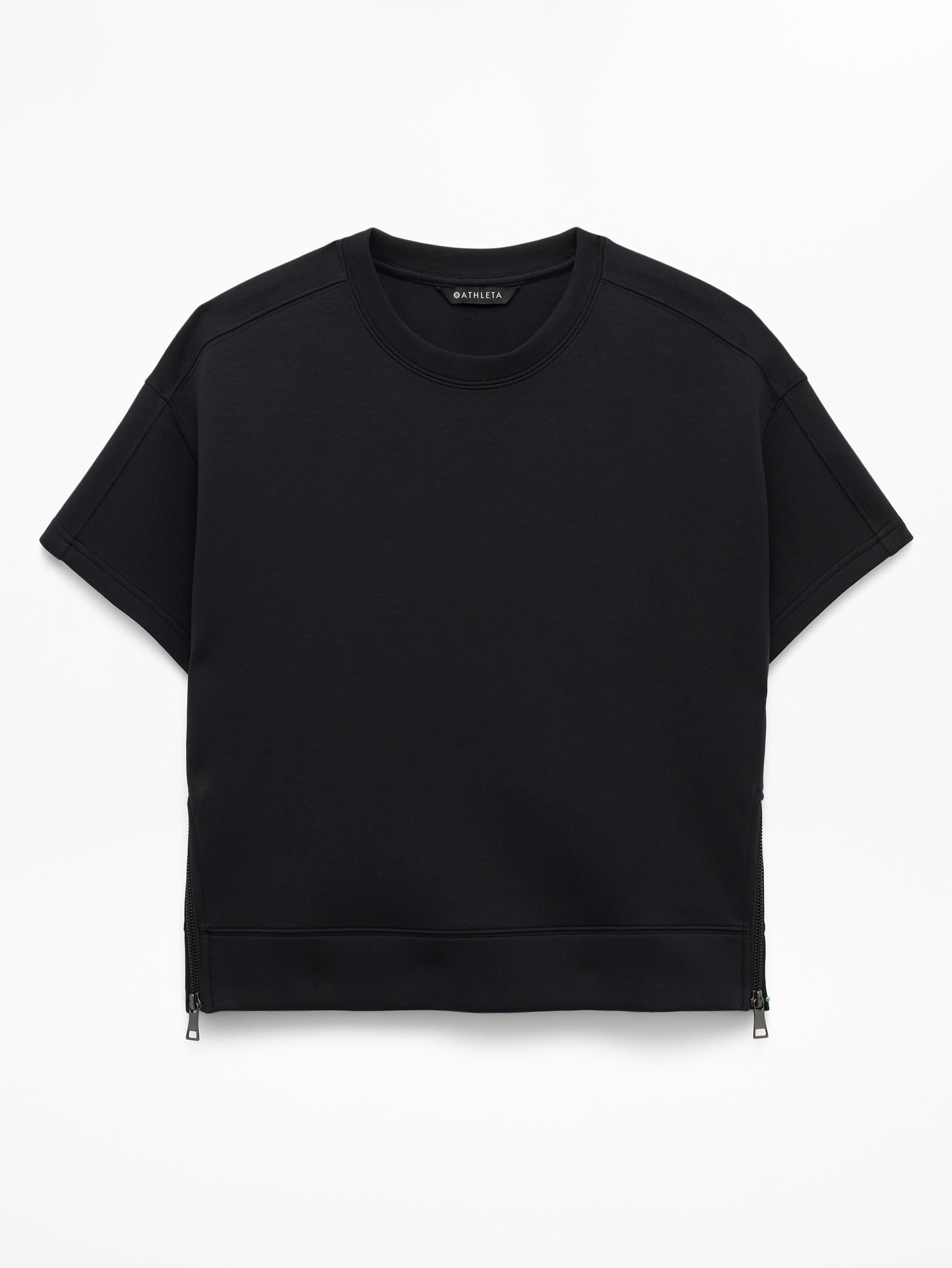 Athleta Form Knit Sweatshirt Tee - Black (Black)