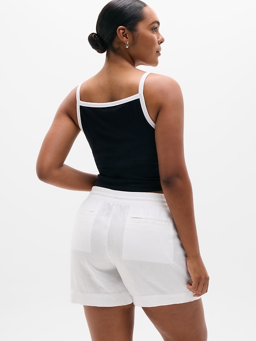 Image number 7 showing, Retreat Linen Mid Rise 4" Short