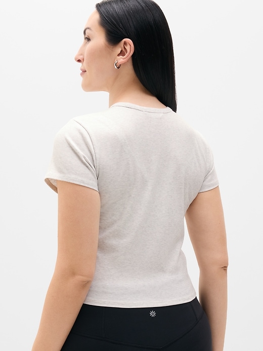 Image number 3 showing, Signature Rib Crop Tee
