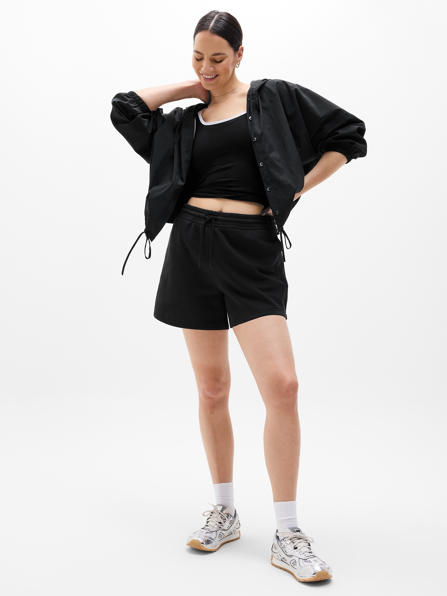 Forever Fleece Mid Rise 4" Short