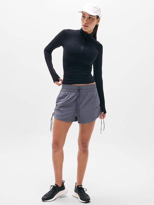 Weekender High Rise Ruched Run Short