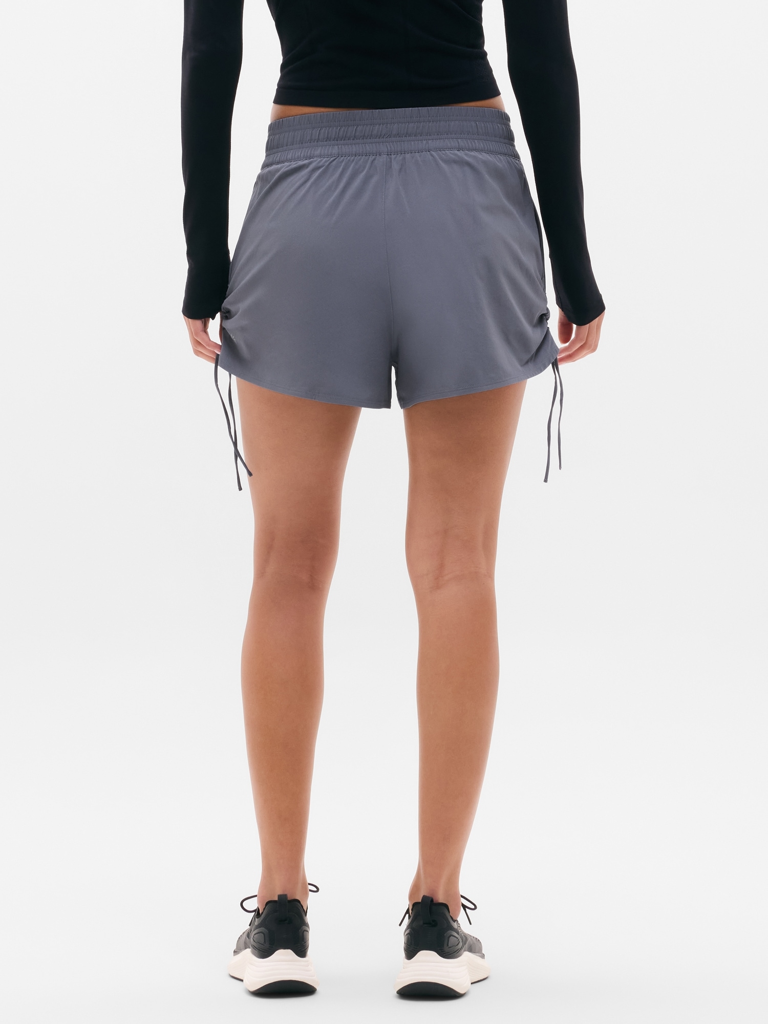 Weekender High Rise Ruched Run Short