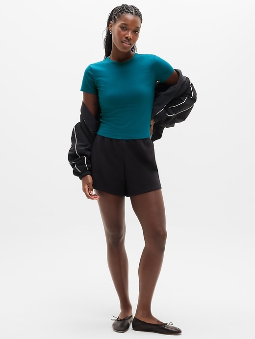 Image number 2 showing, Signature Rib Crop Tee