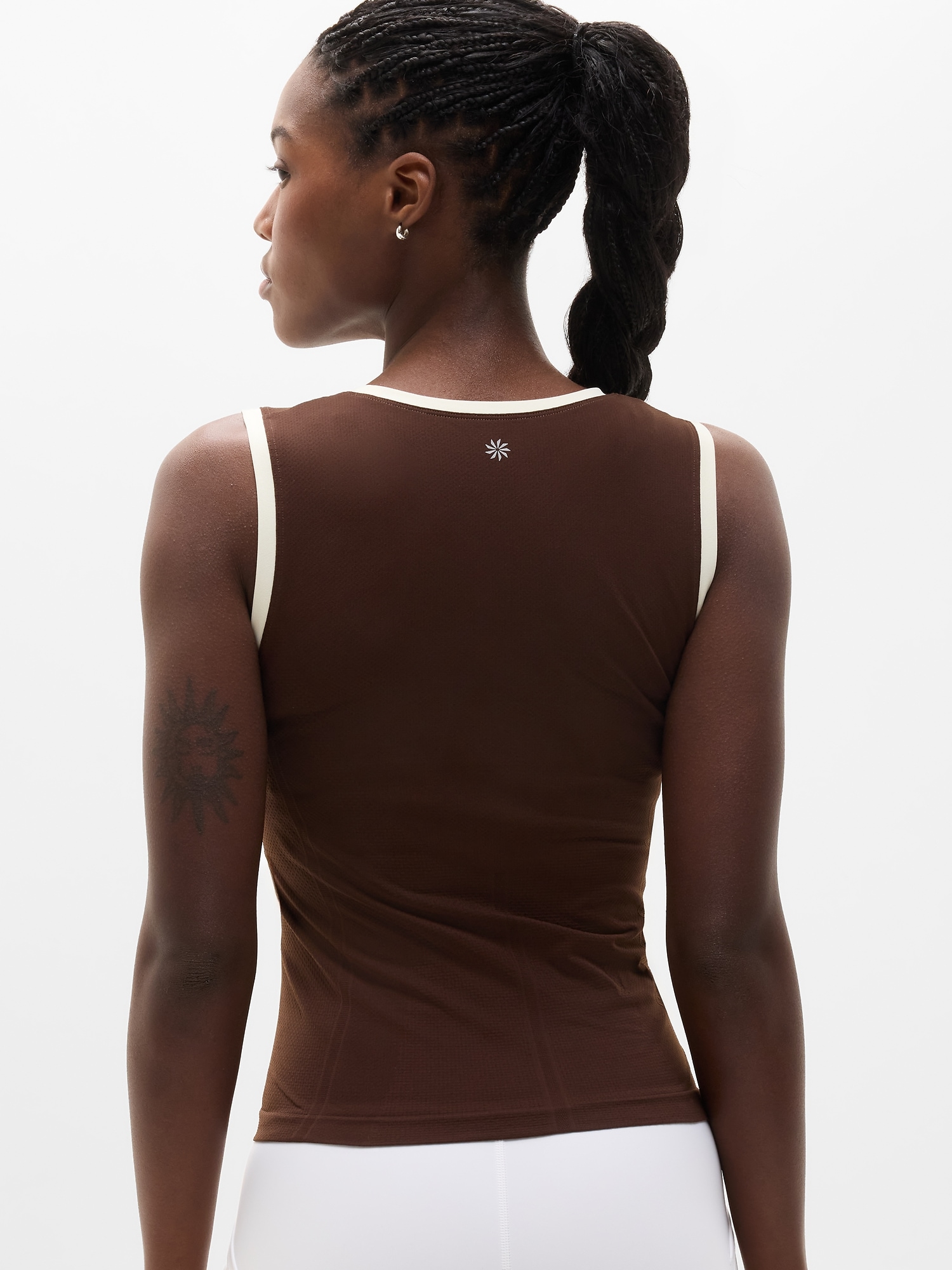 Athleta Momentum Flex Muscle Tank - Brown (Woodland/Pearl)