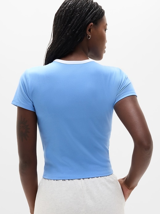 Image number 3 showing, Signature Rib Crop Tee