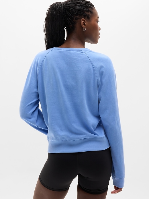 Image number 3 showing, Airy Cotton Terry Crew Sweatshirt