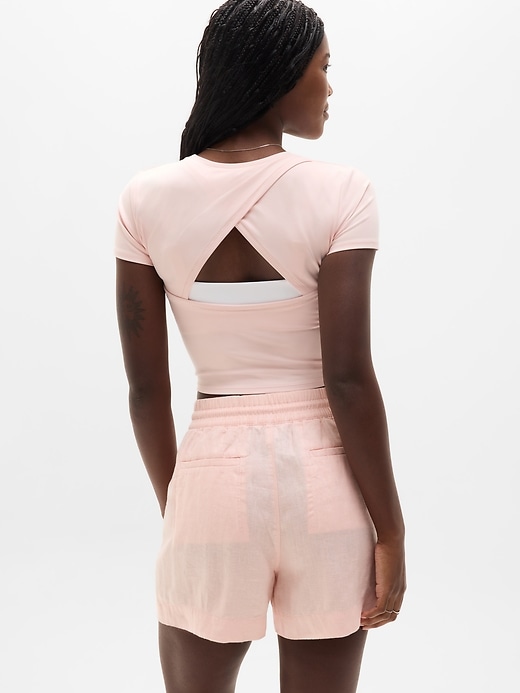 Image number 6 showing, Retreat Linen Mid Rise 4" Short