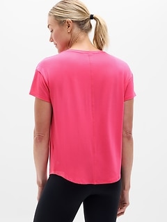 Athleta Move With Ease Tee - Pink (Cerise)