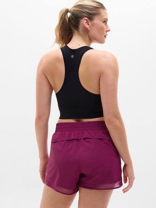 Image number 6 showing, Mesh Racer Run Mid Rise 4" Short