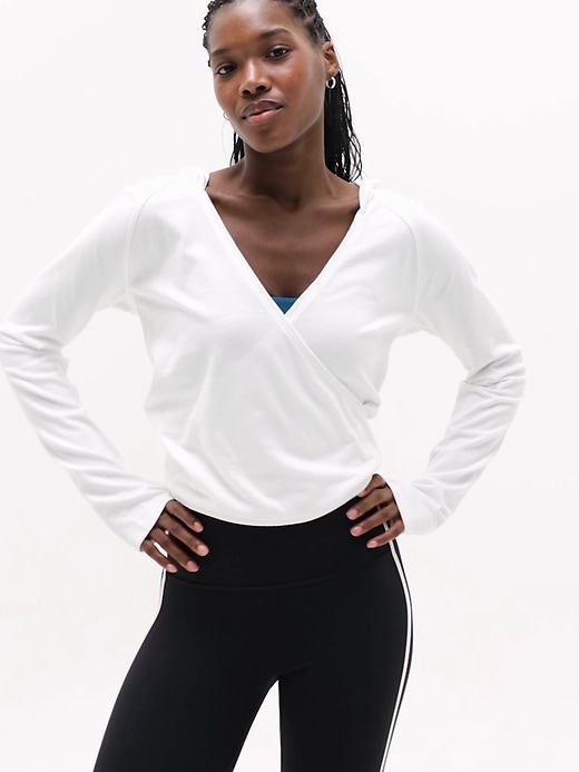 ATHLETA キンゼデジャウー Airy Cotton Terry Wrap Hoodie | Athleta