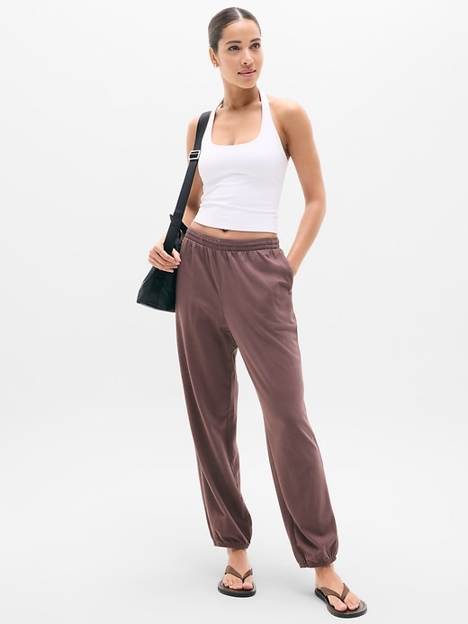 Image number 5 showing, Airy Cotton Terry Jogger