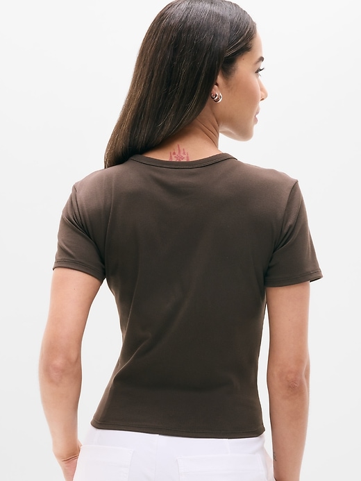 Image number 3 showing, Signature Rib Crop Tee