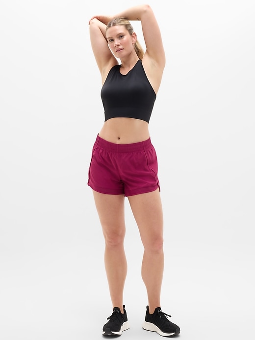 Image number 5 showing, Mesh Racer Run Mid Rise 4" Short