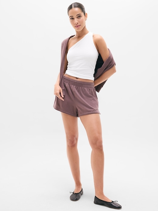 Image number 2 showing, Signature Rib Asym One Shoulder Support Top