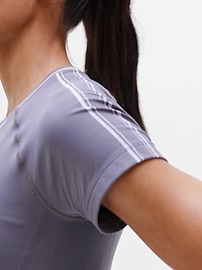 Athleta Momentum Flex Tee - Gray (Slate/Dove)