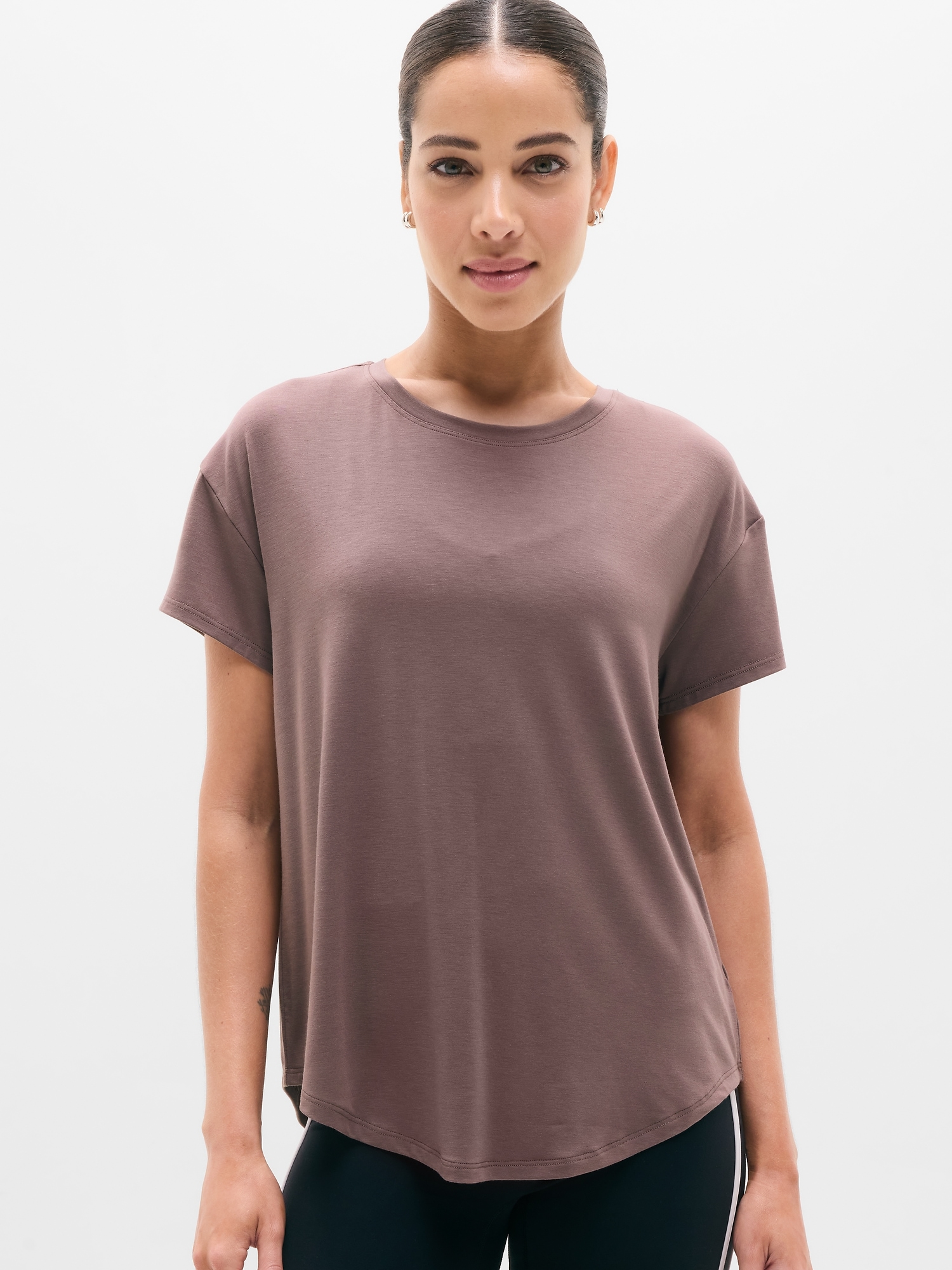 Move With Ease Tee - Brown