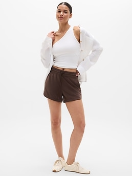 Seasoft Mid Rise 4" Short - Brown - image 2