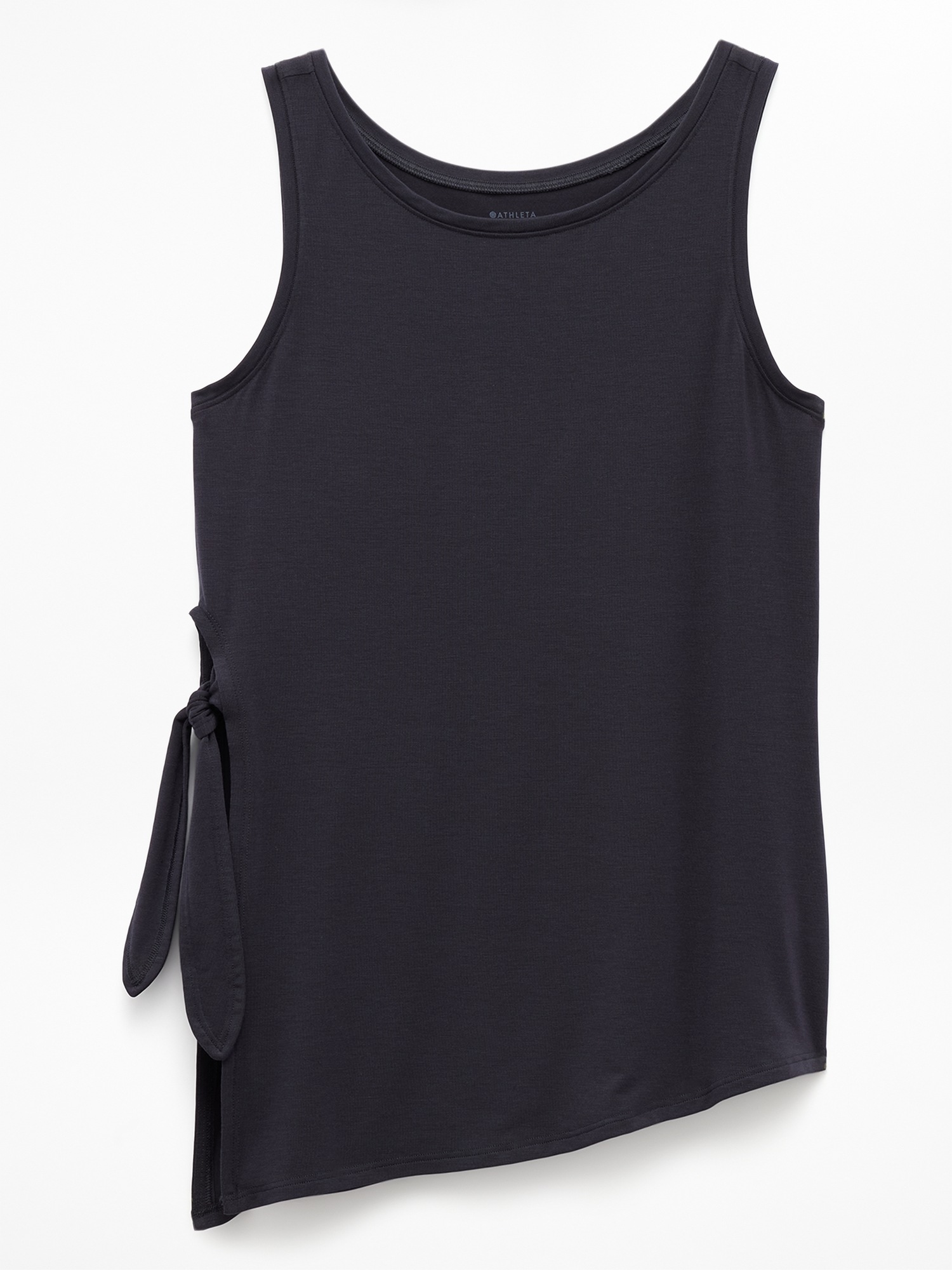 Женский топ Athleta Move With Ease Asym Tie, цвет: Чёрный — фото 6