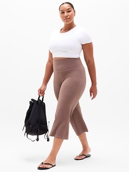 Elation High Rise Crop Flare - Brown - image 4