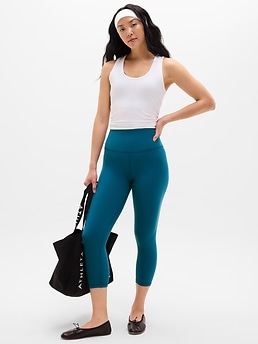 Elation Ultra High Rise Capri - Green - image 2