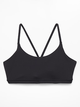 Athleta Transcend Scoop Sports Bra A-C - Black (Black)
