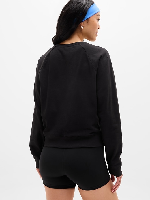Image number 3 showing, Airy Cotton Terry Crew Sweatshirt