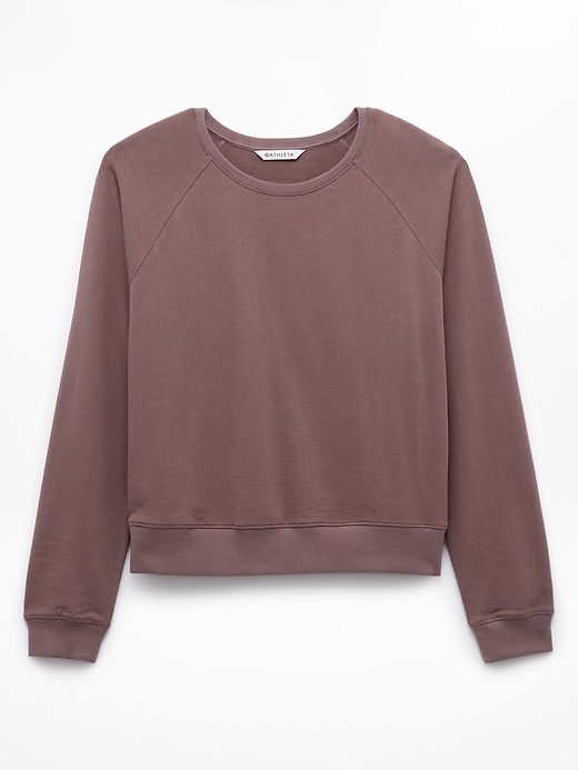 Image number 7 showing, Airy Cotton Terry Crew Sweatshirt