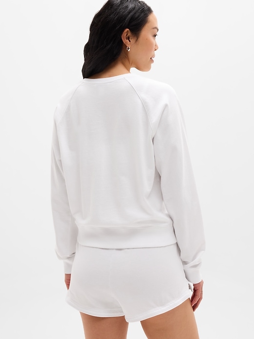 Image number 3 showing, Airy Cotton Terry Crew Sweatshirt