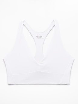 Athleta Transcend Longline Bra A-C - White (Bright White) - 864113012