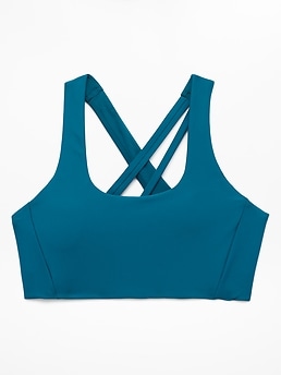 Athleta Circuit Train Sports Bra A-C - Green (Coastal Teal)
