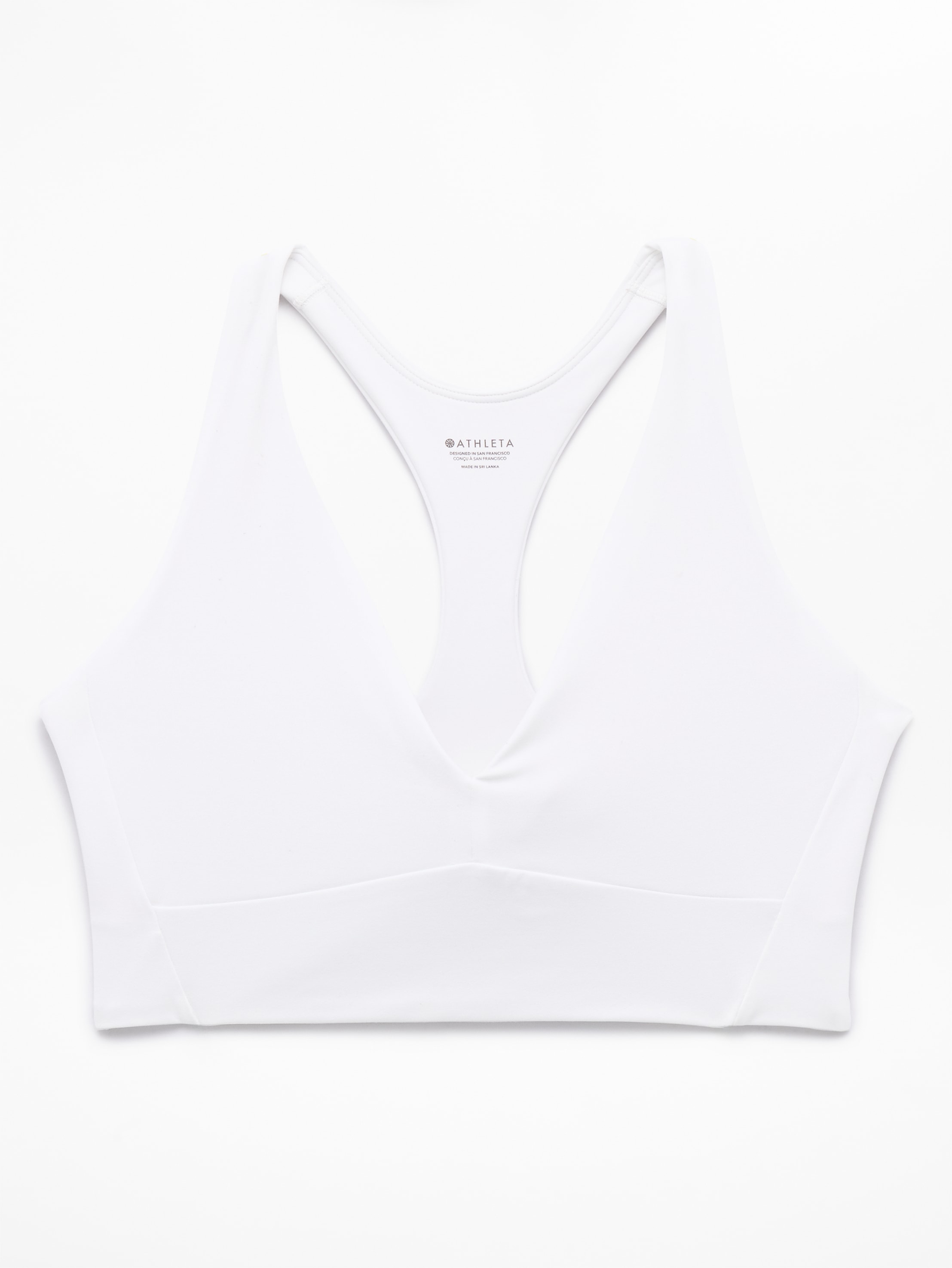 Athleta Transcend Longline Bra A-C - White (Bright White) - 864113012