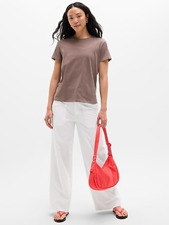 Athleta Favorite Cotton Classic Tee - Brown (Driftwood)